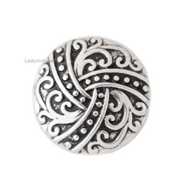 Bouton pression métal arabesque
