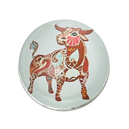 Bouton pression image Taureau