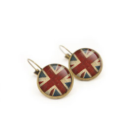 Boucles d'oreilles vintage union jack