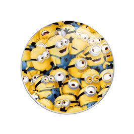 Bouton pression image minions foule
