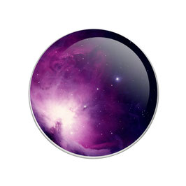 Bouton pression image galaxie violette