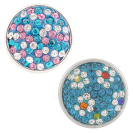 Boutons Strass Multicolore