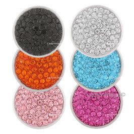 Boutons Strass couleur