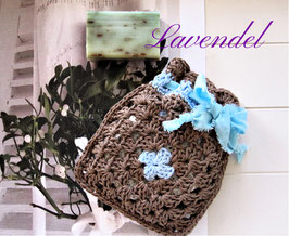 VINTAGE PFLEGESET LAVENDEL | PADS | SOAP _ gehäkelt