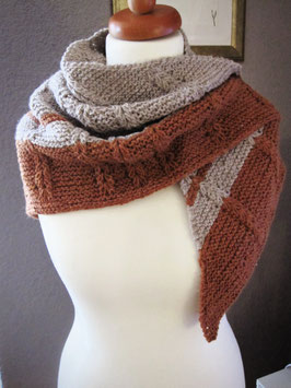 DREIECKSTUCH WEIZENKORN _ handgestrickt ♥