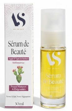 Sérum Beauté Bio – Anti-Âge Argan & Figue de Barbarie- 30ml