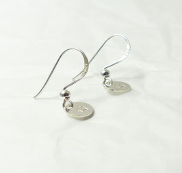 Ohrringe mit Plättchen 925 Silber / Namensschmuck