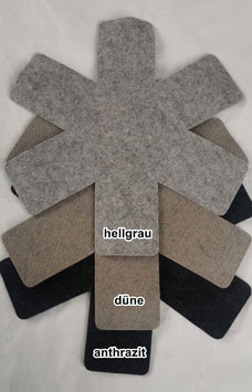 Pfannenschutz aus 100% Wollfilz, Tellerschutz