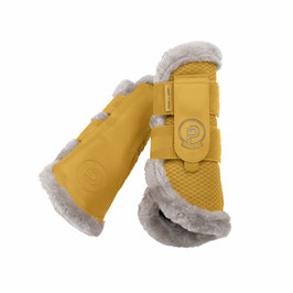 Eskadron Platinum 25 Gamaschen Mesh Faux Fur  golden yellow