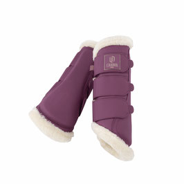 Eskadron Heritage Gamaschen Faux Leather FF  wild berry