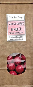Himbeerlakritz - in weißer Schokolade