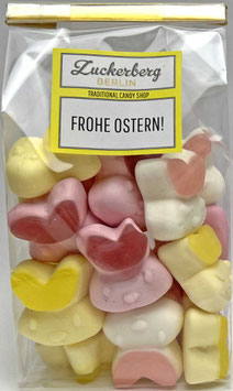 "Frohe Ostern" Hasenköpfe Schaumgummi