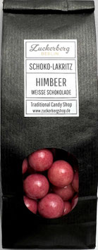 Himbeerlakritz - in weißer Schokolade