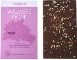 Wilmersdorf-Zitrus, Lavendel und Nibs in dunkler Schokolade Bio