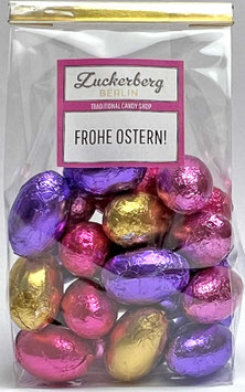 "Frohe Ostern" Schokoladen Nougat Eier