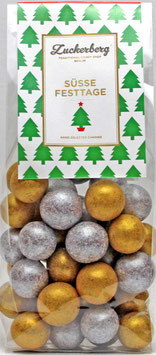 Schoko-Rum Haselnüsse Gold & Silber 200g  Sweet Christmas