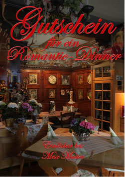 Gutschein für ein Romantic Dinner