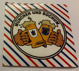 150 München Bochum Freundschaft Bier Aufkleber