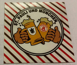 150 München Pauli Freundschaft Bier Aufkleber