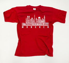 München Helden Skyline Shirt Rot
