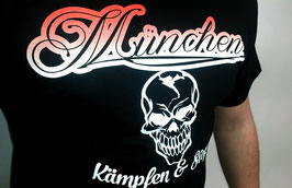 München Totenkopf Shirt Schwarz