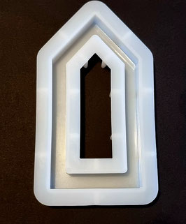 Silikonform Haus -Form innen offen- drei Größen & 3er-Set