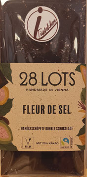 Zartbitterschokolade  mit Fleur de Sel  ( vegan)
