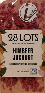 weisse Schokolade mit Himbeeren und Joghurt