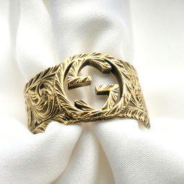 Goldring 750 Gelbgold · Gucci Interlocking G