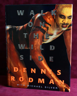 Dennis Rodman original hand signed book "Walk On the Wild Side" + COA JSA