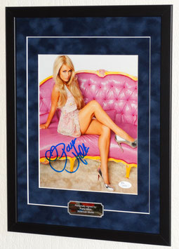 Paris Hilton originally hand signed photo - Premium Framed + COA JSA