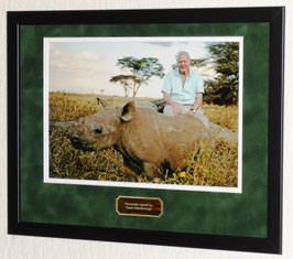 David Attenborough originally hand signed photo - Premium Framed + COA