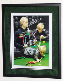 Neil Robertson originally hand signed photo - Premium Framed + COA