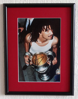 Gullit, Ruud originally hand signed photo (1989 and 1990 Champions League Winner) - Deluxe Framed + COA