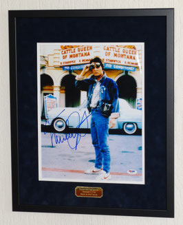 Michael J. Fox originally hand signed photo - Premium+ Framed + COA PSA