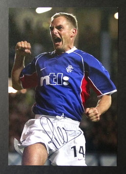 Ronald de Boer (Glasgow Rangers) originally hand signed photo + COA