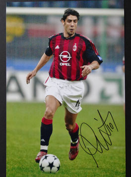 Rui Costa originally hand signed photo ( 2003 Champions League winner ) + COA