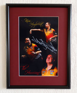 Kim 'The Hurricane' Huybrechts 0riginally hand signed photo - Deluxe framed + COA