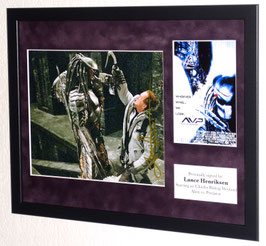 Lance Henriksen originally hand signed photo (Bishop - Alien vs. Predator) - Premium Framed + COA
