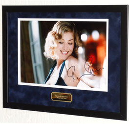 Rosamund Pike originally hand signed photo - Premium Framed + COA