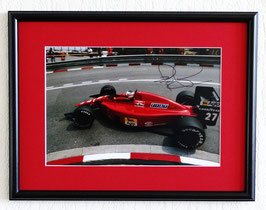 Nigel Mansell (1) originally signed photo - Deluxe Framed + COA