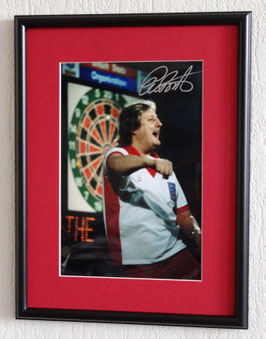 Eric Bristow originally hand signed photo - Deluxe framed + COA