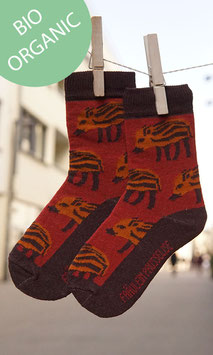 Wilde Wutz Socke Kind