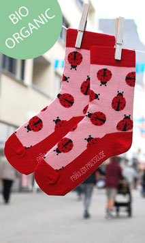 Kindersocken Marienkäfer BIO