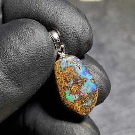 Queensland Boulder Opal  0297   mit 925er Silberöse