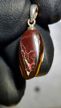 Queensland Boulder Opal 0304 mit 925er Silberöse
