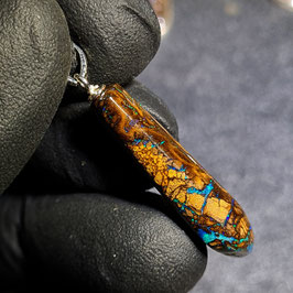 Queensland Boulder Opal 0362 mit 925er Silberöse