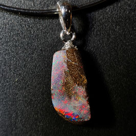 Queensland Boulder Opal  080 mit 925er Silberöse