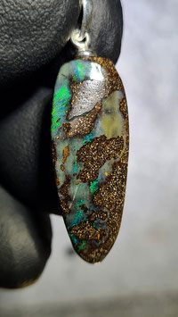 Queensland Boulder Opal  0022   mit 925er Silberöse