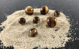 Perle braun meliert diverse Größen